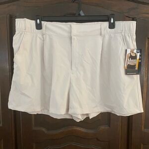 Avia Trouser Shorts XXXL stone gray beige very stretchy NWT